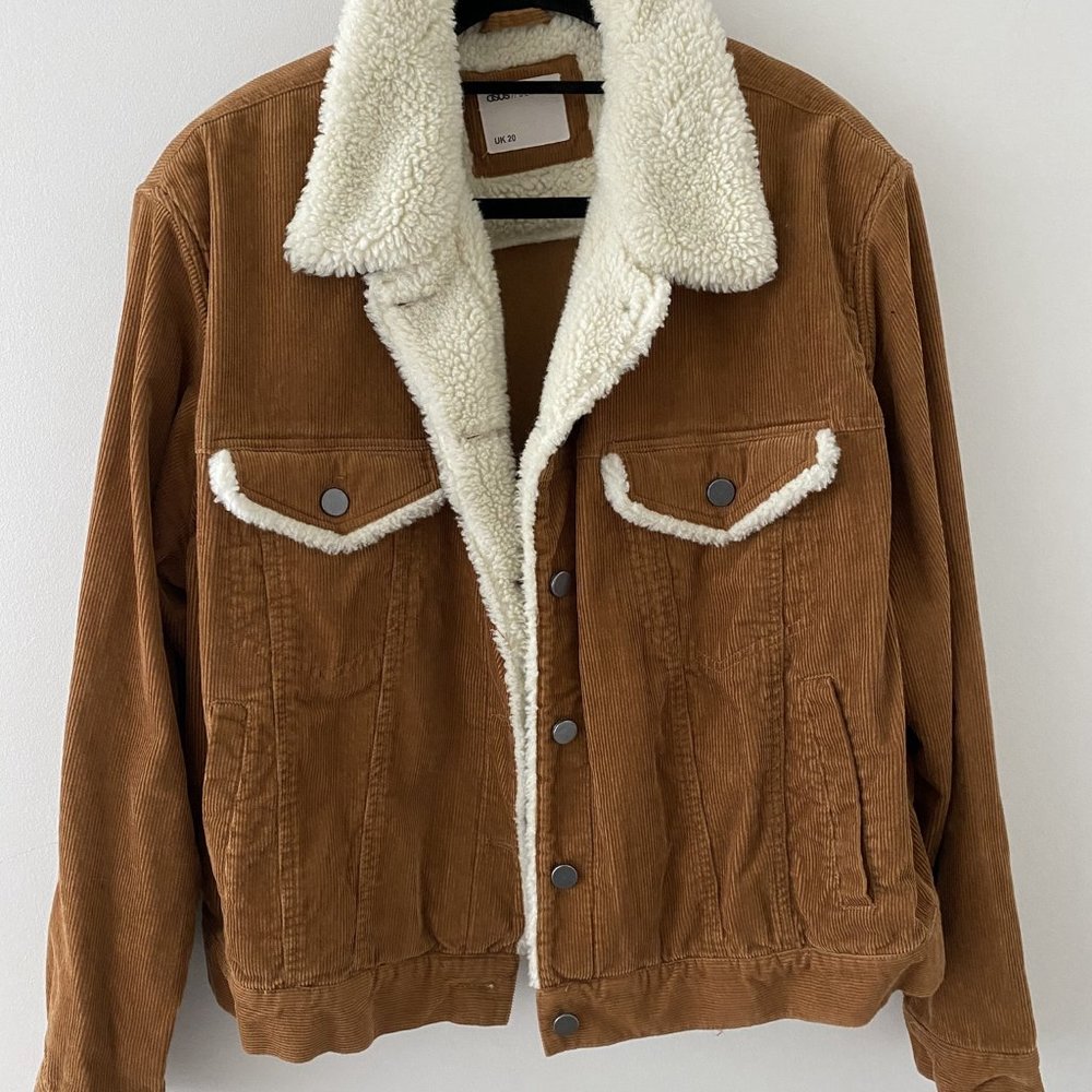 ASOS DESIGN Curve Cord Jacket / Size 16